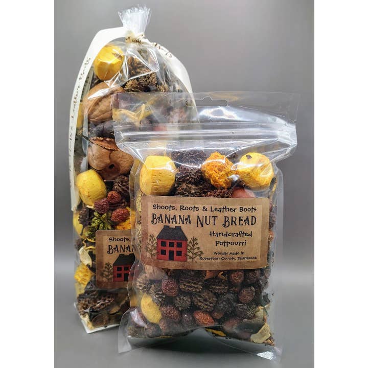 Shoots, Roots & Leather Boots - Wholesale Potpourri - Banana Nut Bread Handcrafted Country Potpourri.
