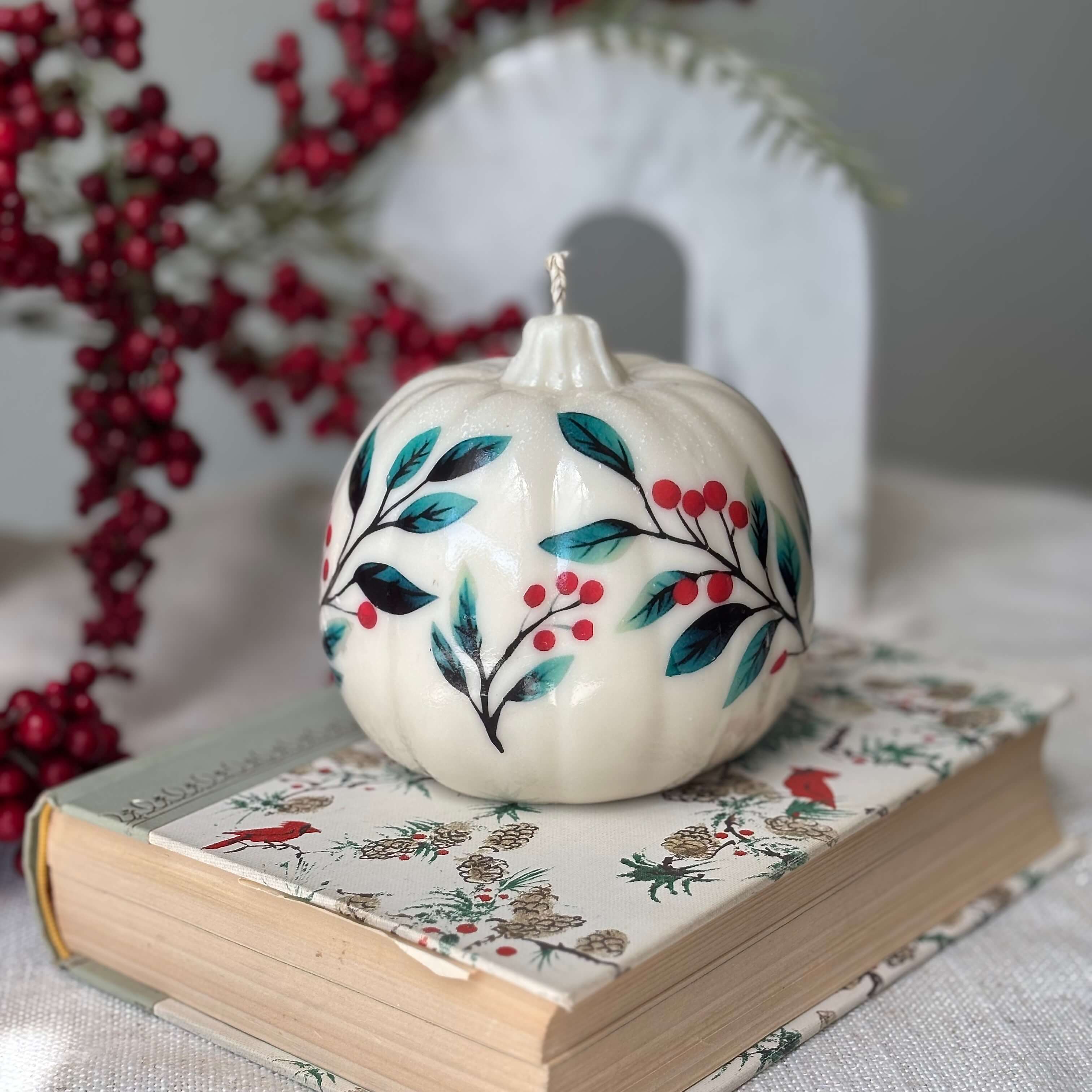 OH MY BOX – wholesale Pelarljus – Stor Vintage Pumpaljus | Juldekoration | Höstdekoration6