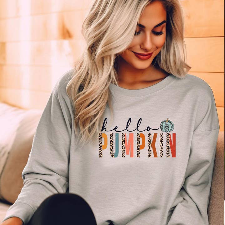 Hello Pumpkin DTF Transfer for wholesale by Nashville Design House