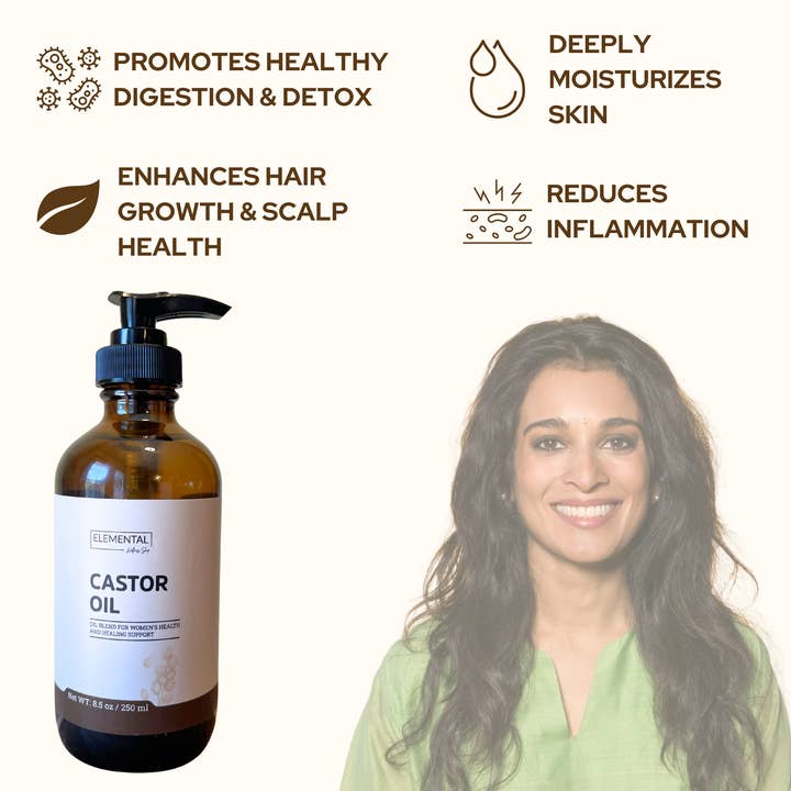Elemental Wellness | Soap & Toxin-Free Living - Wholesale Bath/Body Oil - Organic Cold-Pressed Castor Oil | Hexane-Free & Therapeutic1