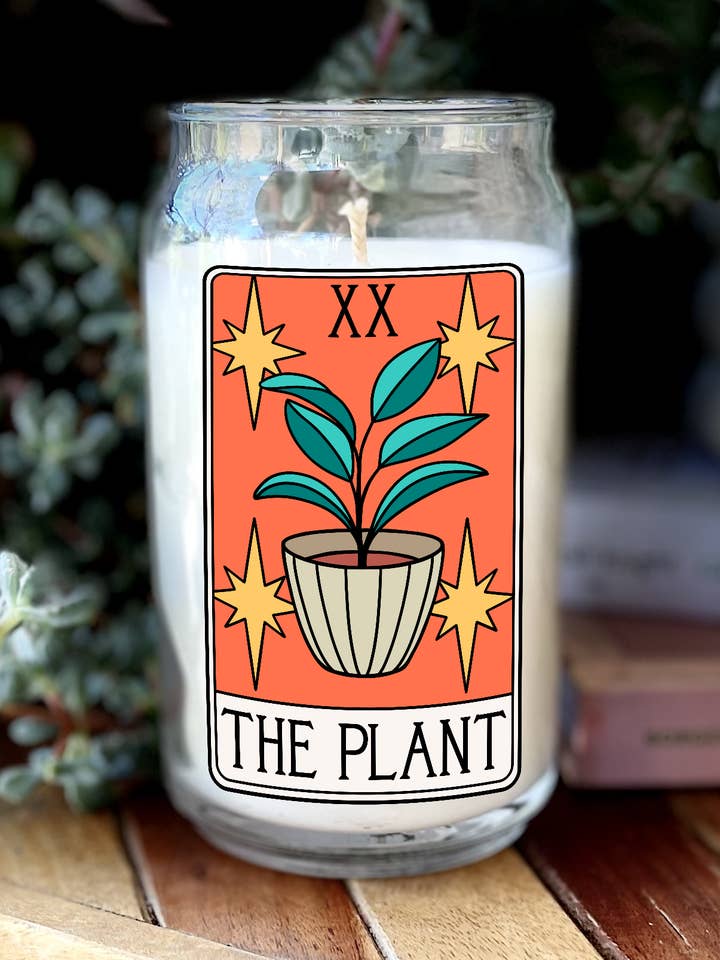 16oz växt Tarot ljus för wholesale av Restored Apothecary