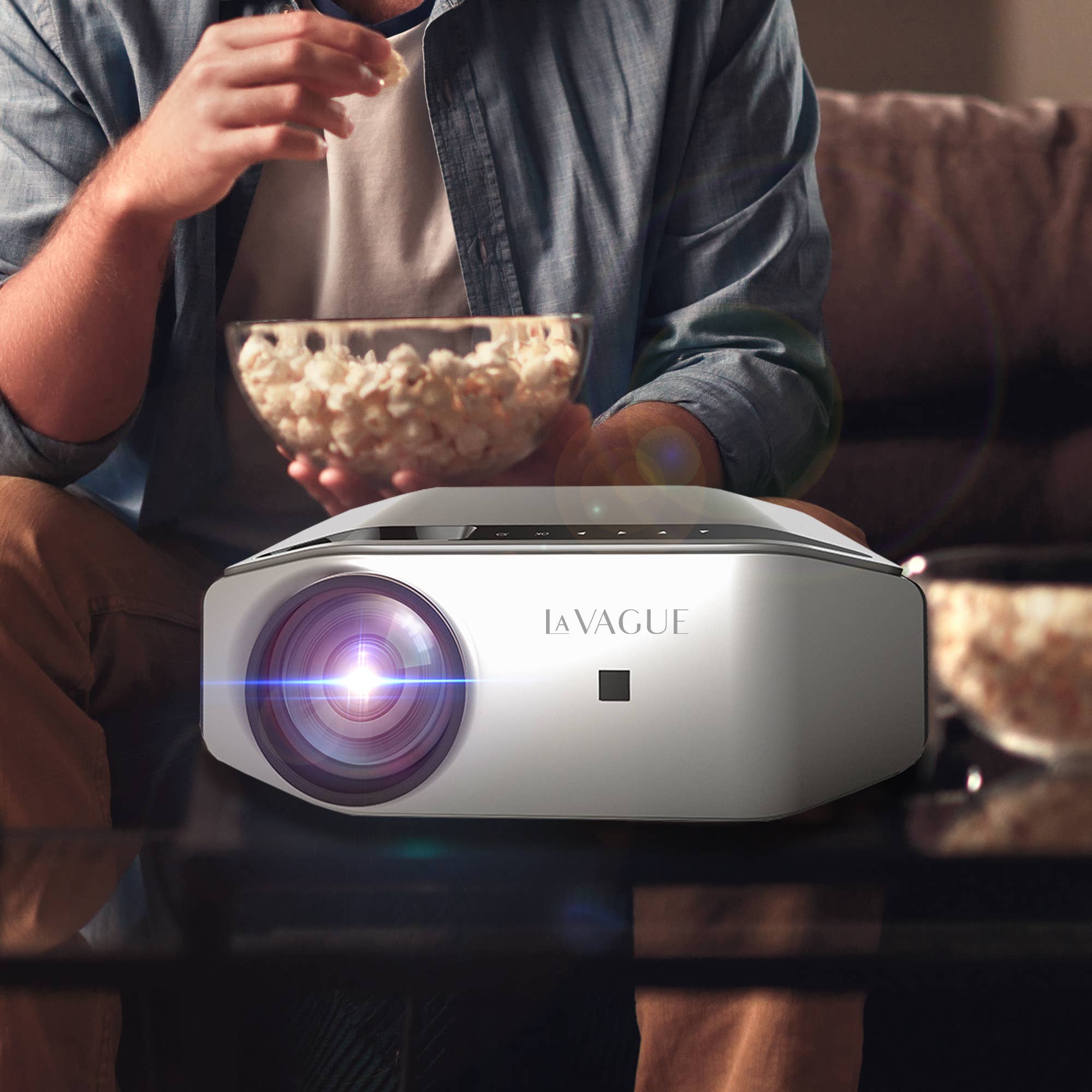 sølv LV-HD500 LED-projektor i Full HD for engroshandel på Faire3