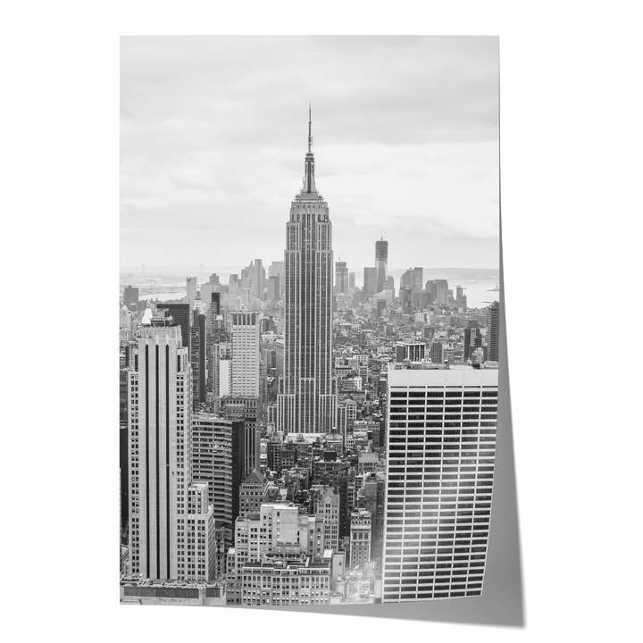 Horizonte de Nova Iorque II | Impressão Fotográfica de Arte em Preto e Branco por atacado de Natasha Riha Photography