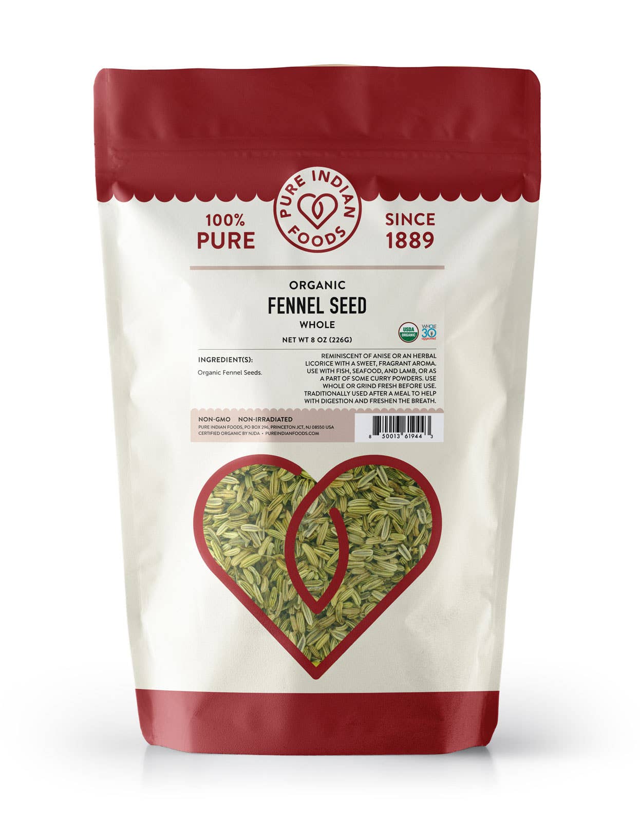 Pure Indian Foods - Wholesale Herbs - Fennel Seed, Certified Organic1