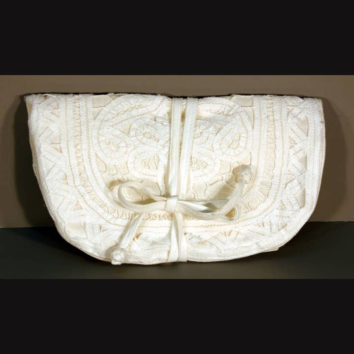 Rollo para joyas, íntimo, con encaje de listón, plegable, para almacenamiento de viaje para venta al por mayor de Eastern Sunrise Lace And Linens Inc.