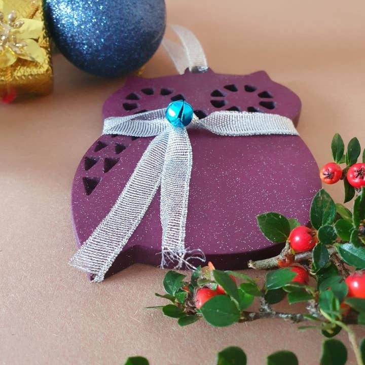 Trä julprydnad | Uggla för wholesale av Wood Art Shop