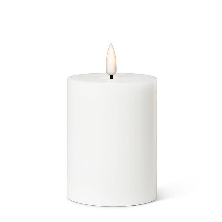 White LED Pillar Candle - 3x4"H for wholesale by Abbott