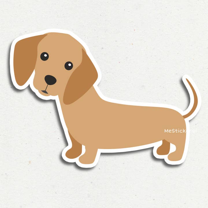 Daschund dog sticker - Cute puppy pet sticker - Dog mom for wholesale by Me Stickers