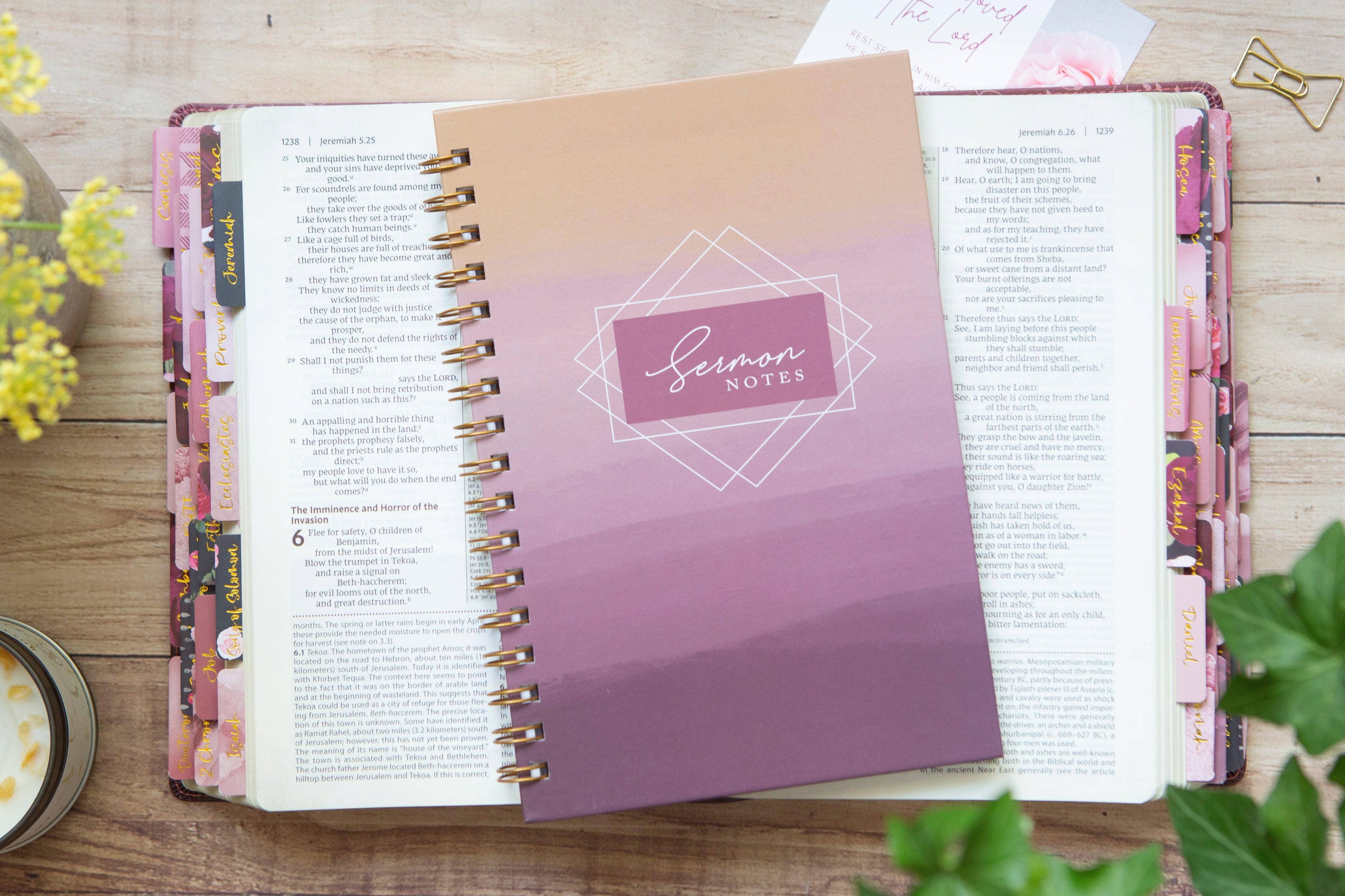 Chosen & Cherished - Wholesale Notebook - Sermon Notebook for Women | Sermon Notes Journal6