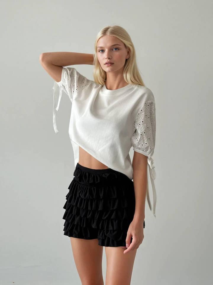 Anaz - Wholesale T-Shirt - Women's - Eyelet T-shirt