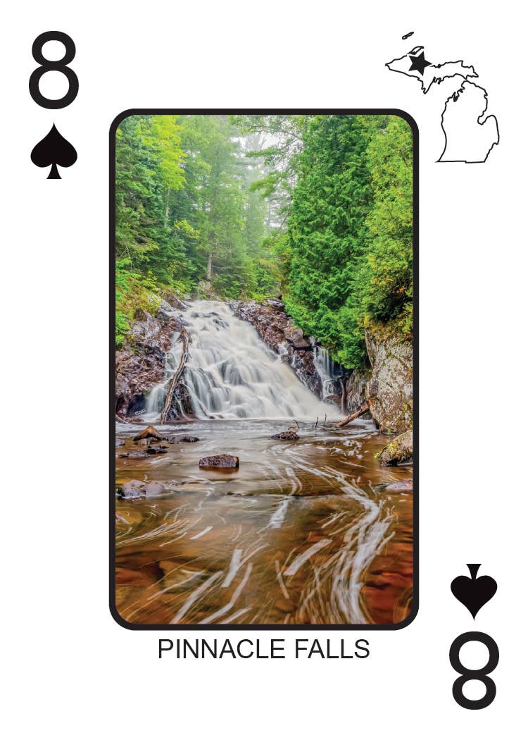 Phil Stagg Photography - Wholesale Playing Cards - WATERFALLS OF MICHIGAN - Playing Cards - Euchre Friendly9