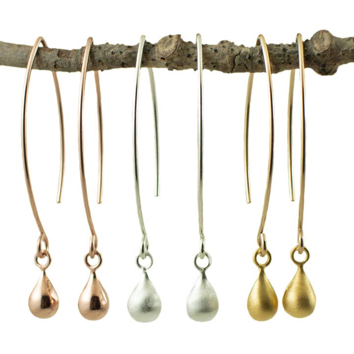 Teardrop earrings for wholesale by DesignbyGam