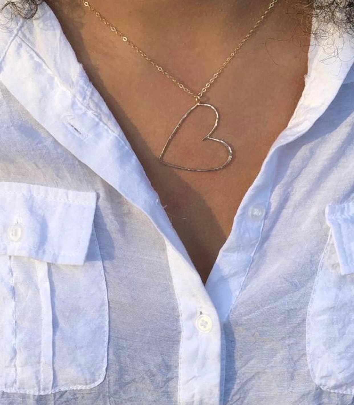 Bonnie Boardman Jewelry - Wholesale Pendant/Charm Necklace - Sideways Heart Necklace-sterling silver1