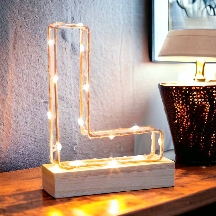 Letra Light Rose Gold - L por atacado de Echo Three