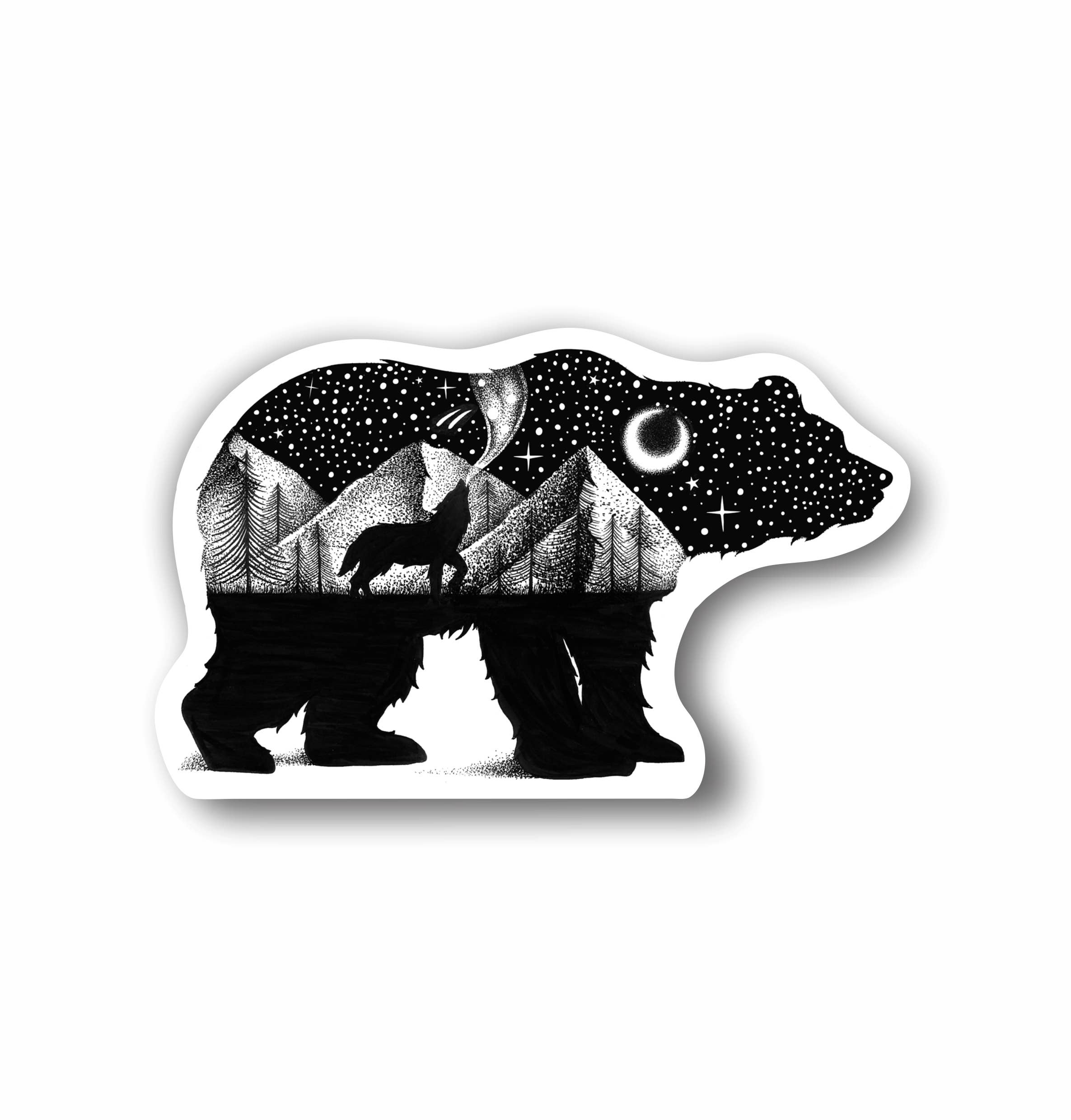 Sticker Art - Wholesale Sticker - Bear Sticker - Outdoor Stickers