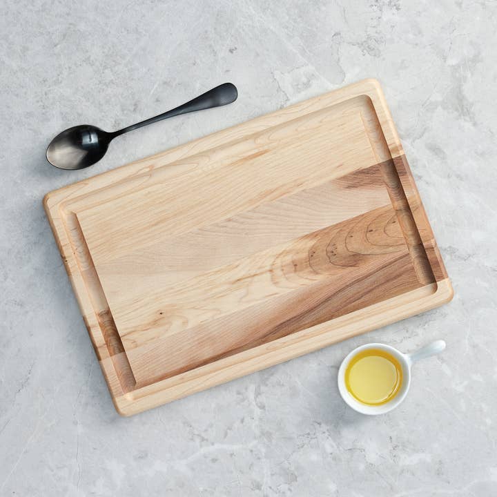Labell Maple Hard Wood Cutting Board, 8" x 12" x 0.75" for wholesale by Labell