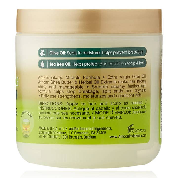 KT Supply - Wholesale Leave-in conditioner - African Pride Olive Miracle formule tegen breuk, 6 oz.2