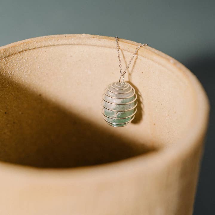 PHOEBE´S – wholesale Pendant/charm necklace – Holder Necklace, Natural Stones Pendant, Gemstone Gift