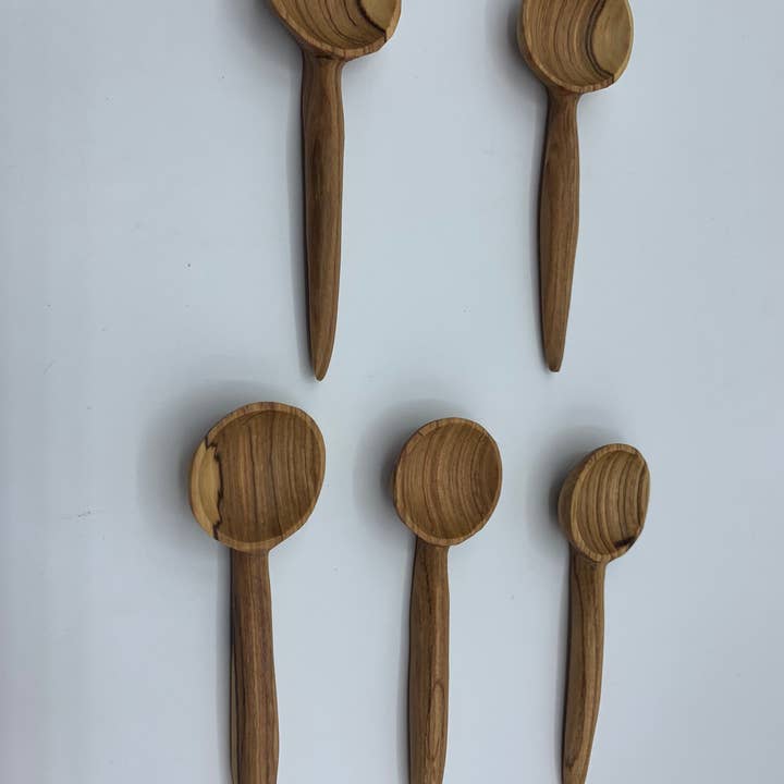 KENYAN SAFARI DESIGNS – Colher de mesa (talheres) por atacado – Colheres de Olive em Madeira1