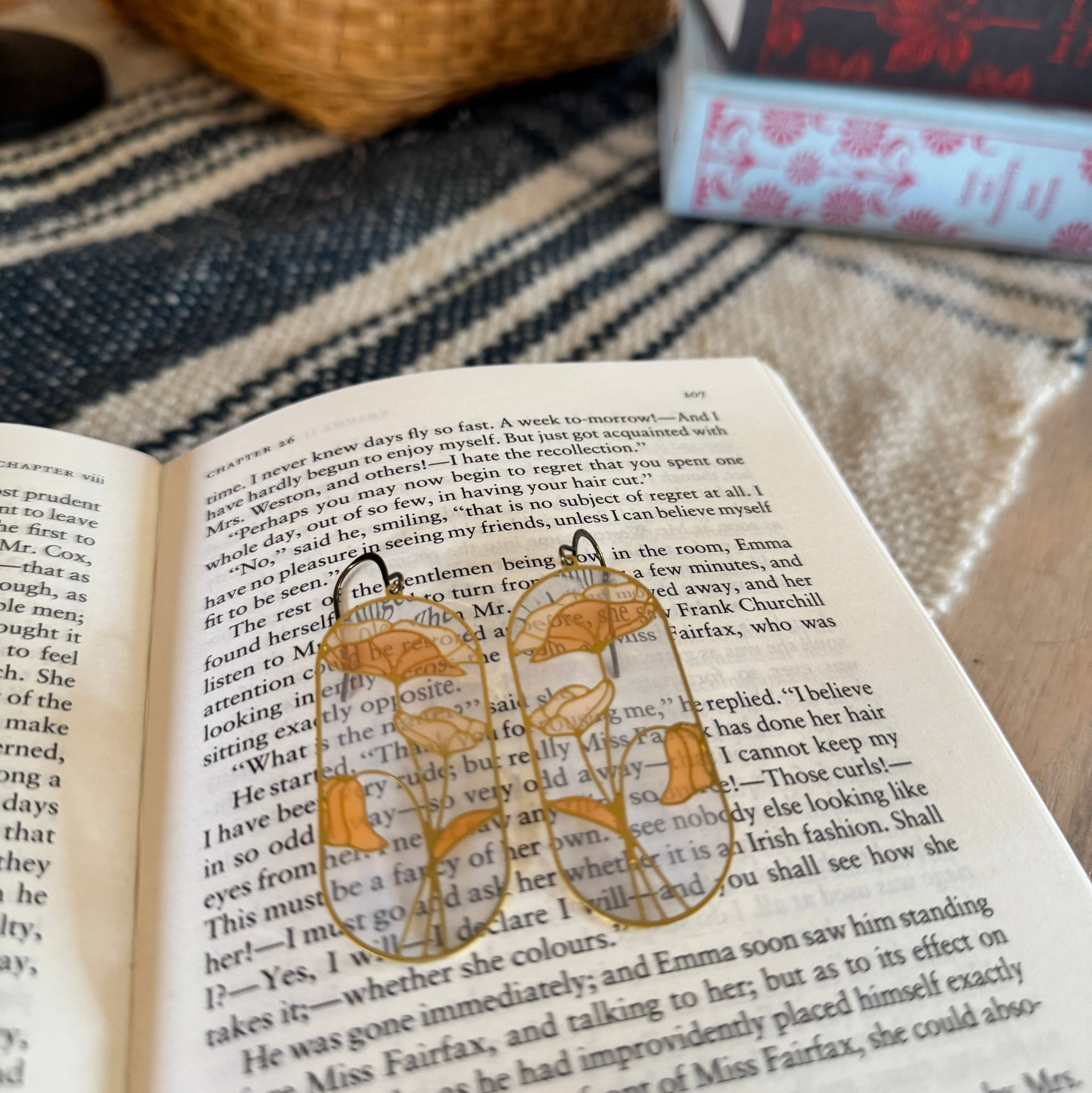 Wild Lupine Folkcraft - Wholesale Dangle Earrings - Poppy // stained glass resin earrings1