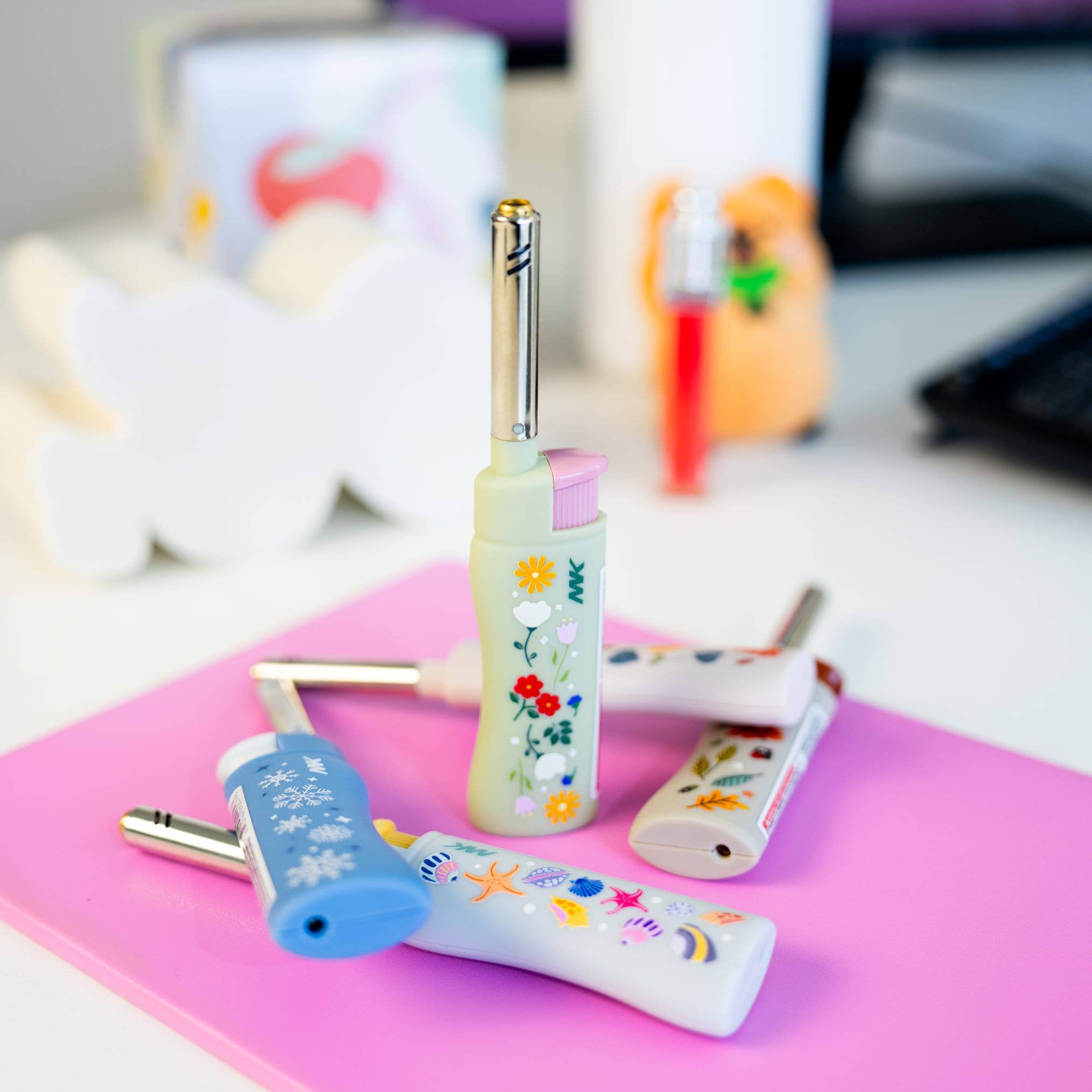 MK Lighter Company - Wholesale Lighter - MK Lighter Range Series, Seasons Set, Windproof Flame 50PC7