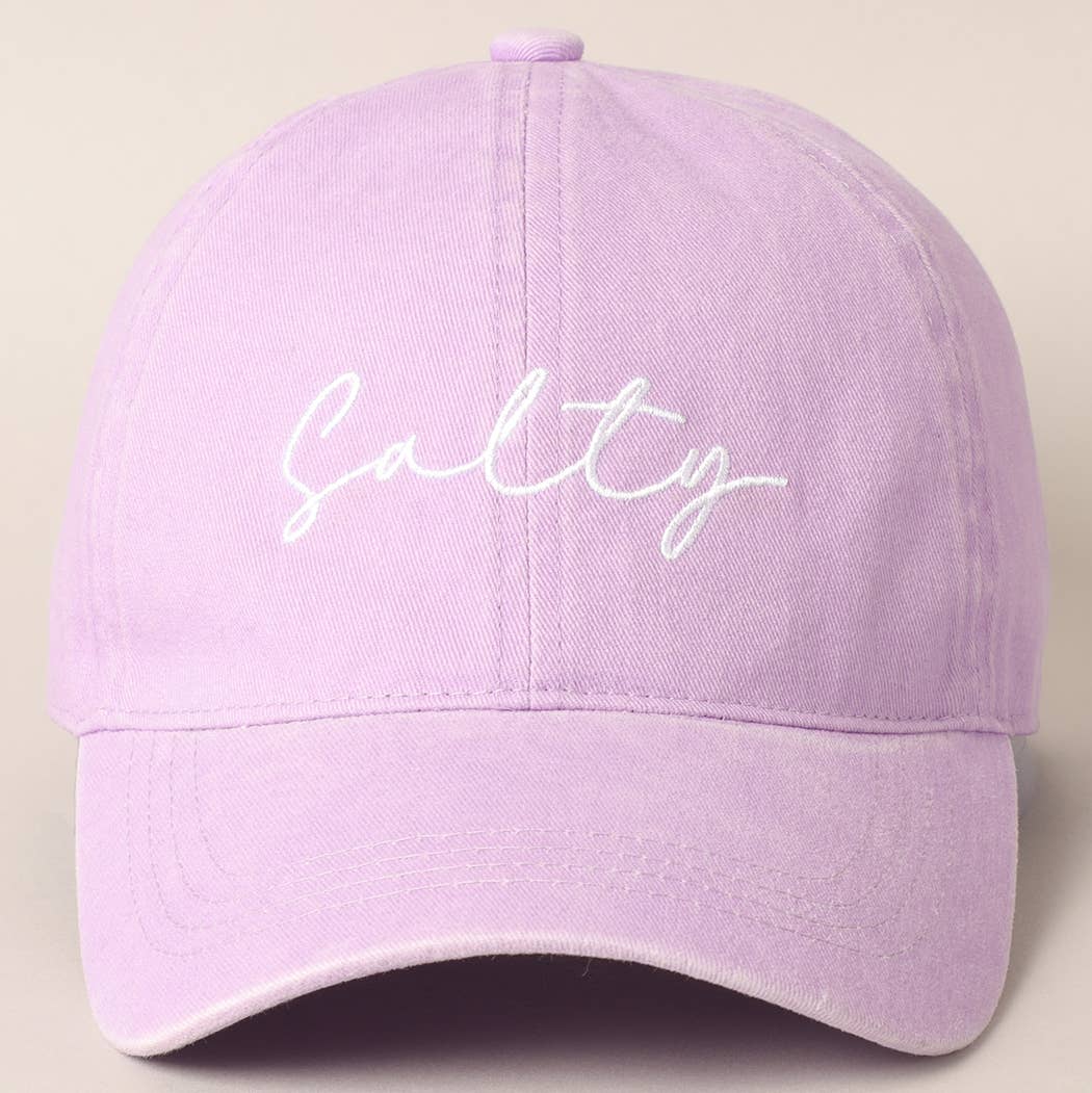 Fashion City - Wholesale Baseball Cap - Women's - Salty Lettering Embroidery Baseball Cap12