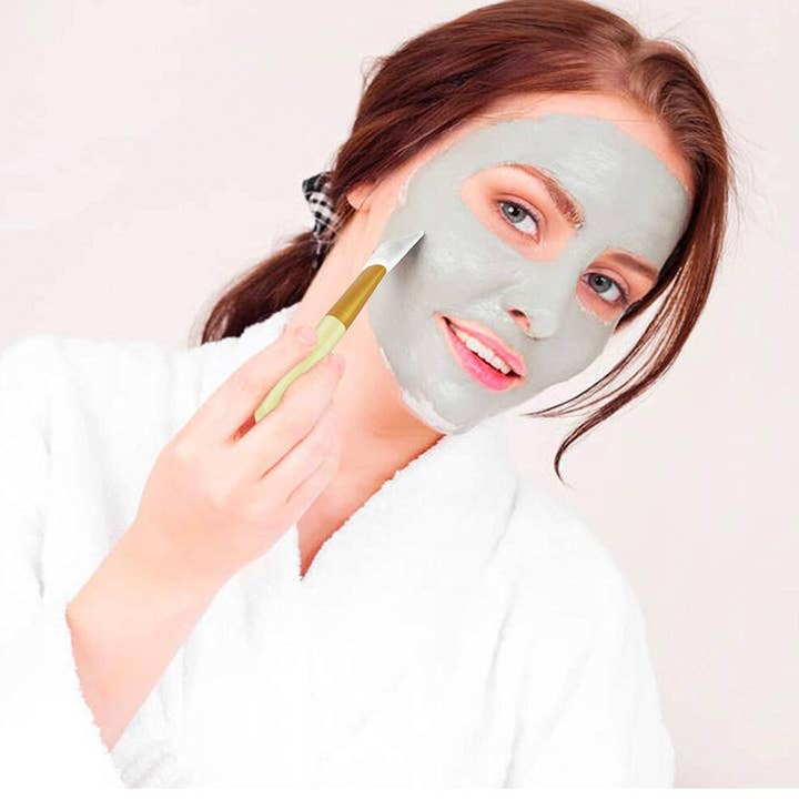 Voss Botanicals, LLC - Wholesale Mask Applicator Brush/Tool - Soft Silicone Facial Mud Applicator | Clay Tools Face Mask | Compostable & Biodegradable 2.5" Mini Palm Leaf Bowl | Bamboo Eco Friendly Bowl7