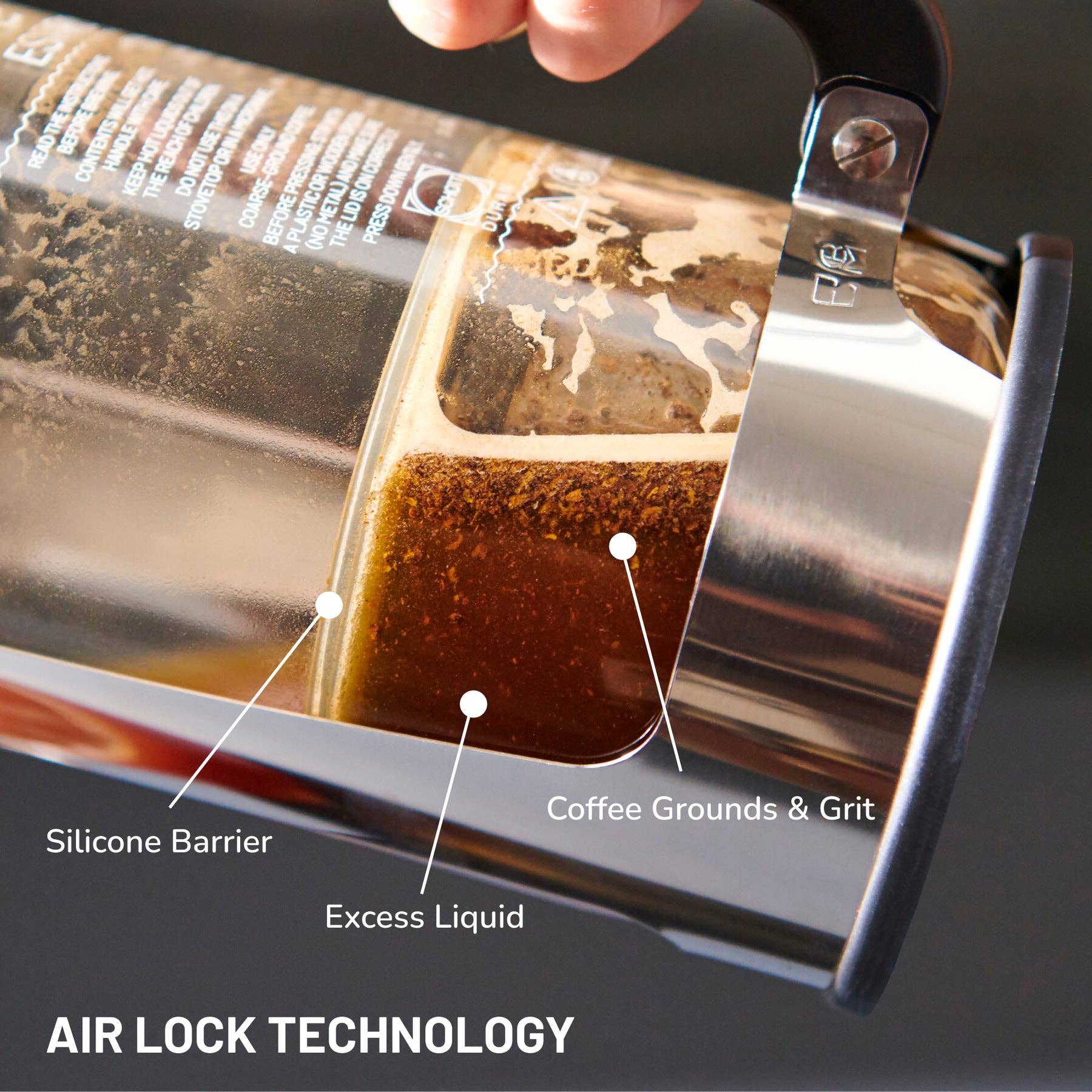 Viva | Espro | Liiton - Wholesale French Press - P5 French Press Coffee Maker - Polished Stainless Steel Cage3