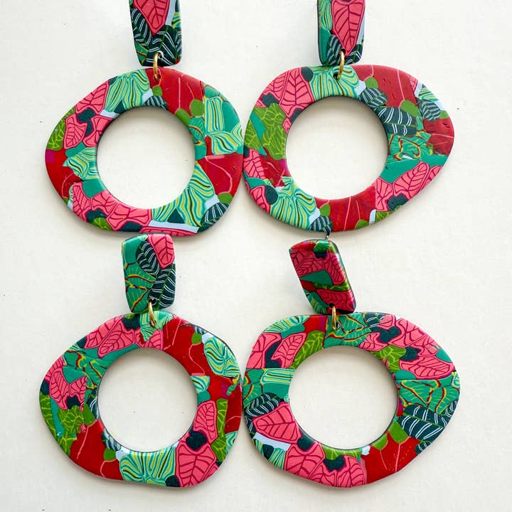 Noble Fawn Jewelry - Wholesale Hoop Earrings - Bella Hoop Tropics1