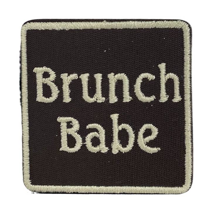 Brunch Babe, Embroidered, Iron on Patch for wholesale by Wholesale Applique