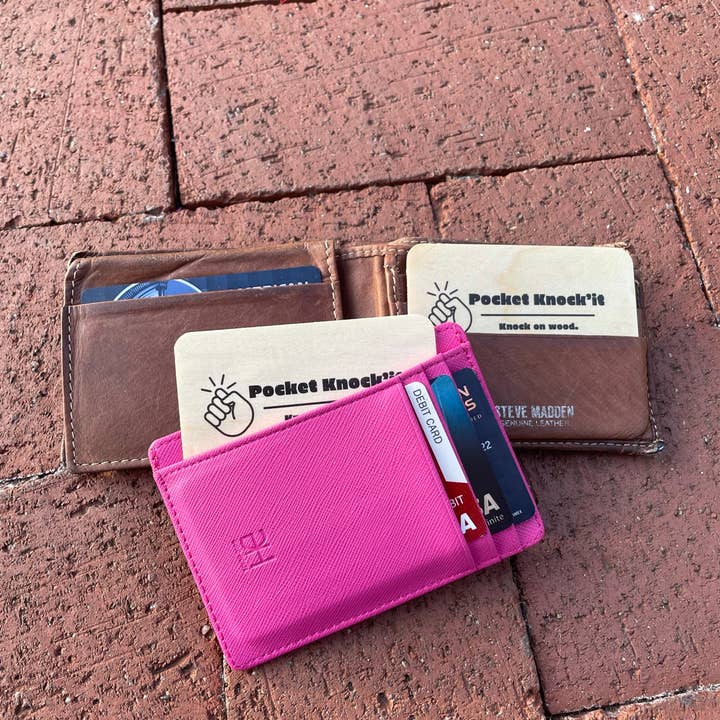 Pocket Knockit – wholesale Samlarobjekt mynt – Pocket Knock'it - ”Knock on Wood” för lycka till gåva