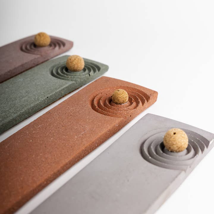 NATURAL BY HAGELSIEB - Wholesale Incense Holder - LONG CONCRETE INCENSE BURNER6