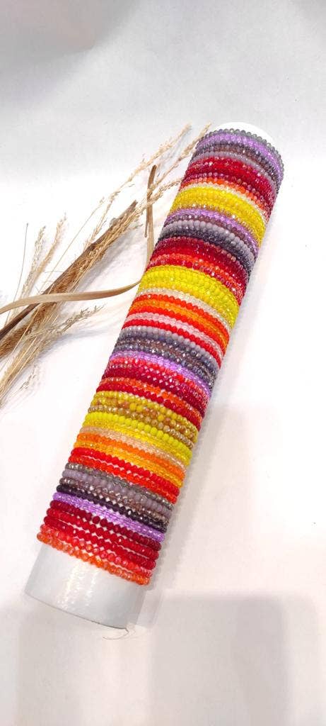 LOLO & YAYA - Wholesale Retailer Display - Jewelry - Set of 65pcs mixed color crystal bracelets1