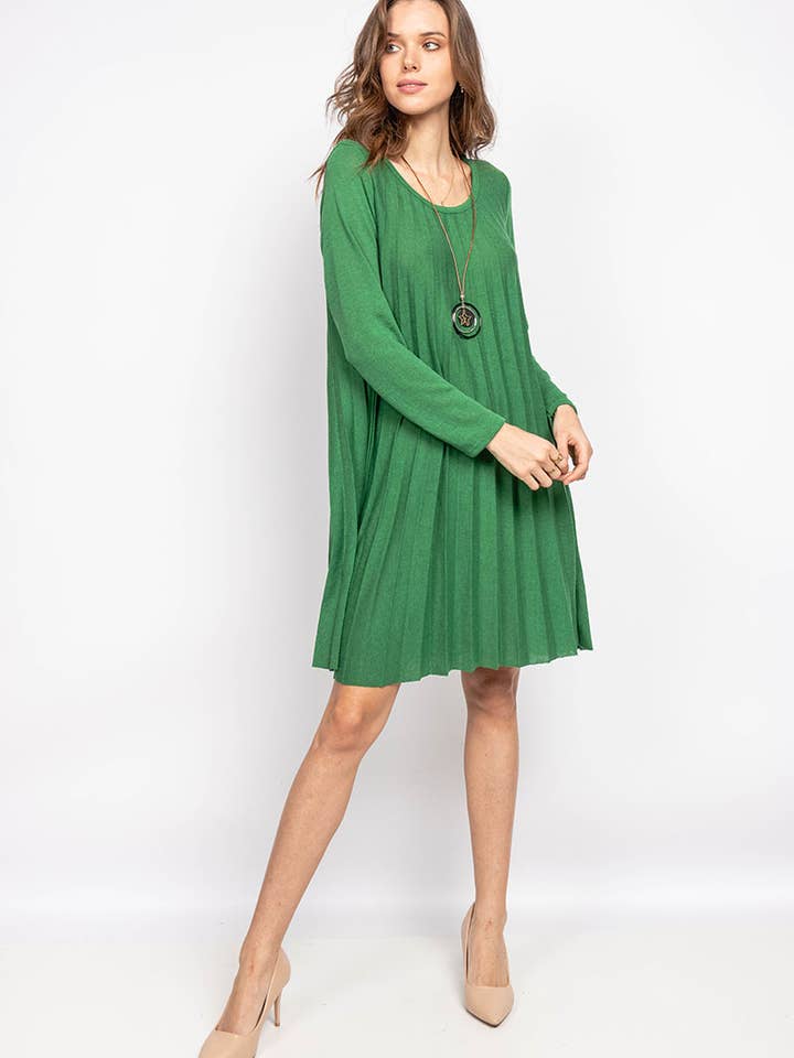 Plisseret strik kjole for engroshandel hos P&R STAR