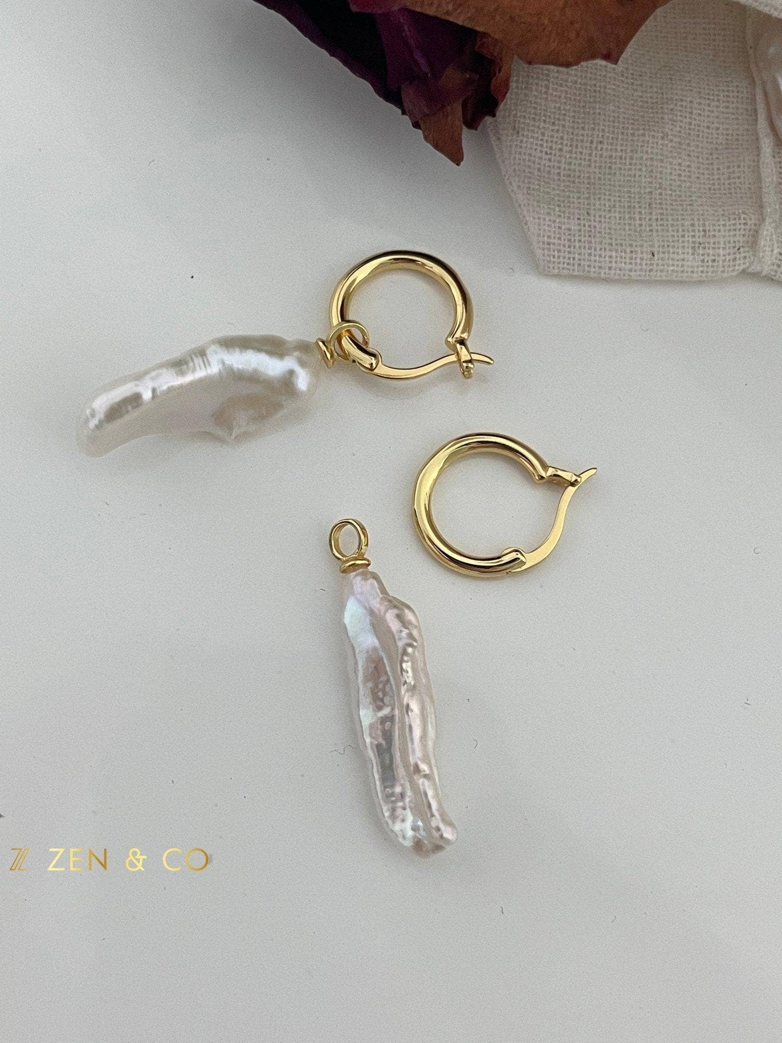 ZEN&CO Studio - Wholesale Dangle Earrings - HANNI Keshi Pearl drop earrings1
