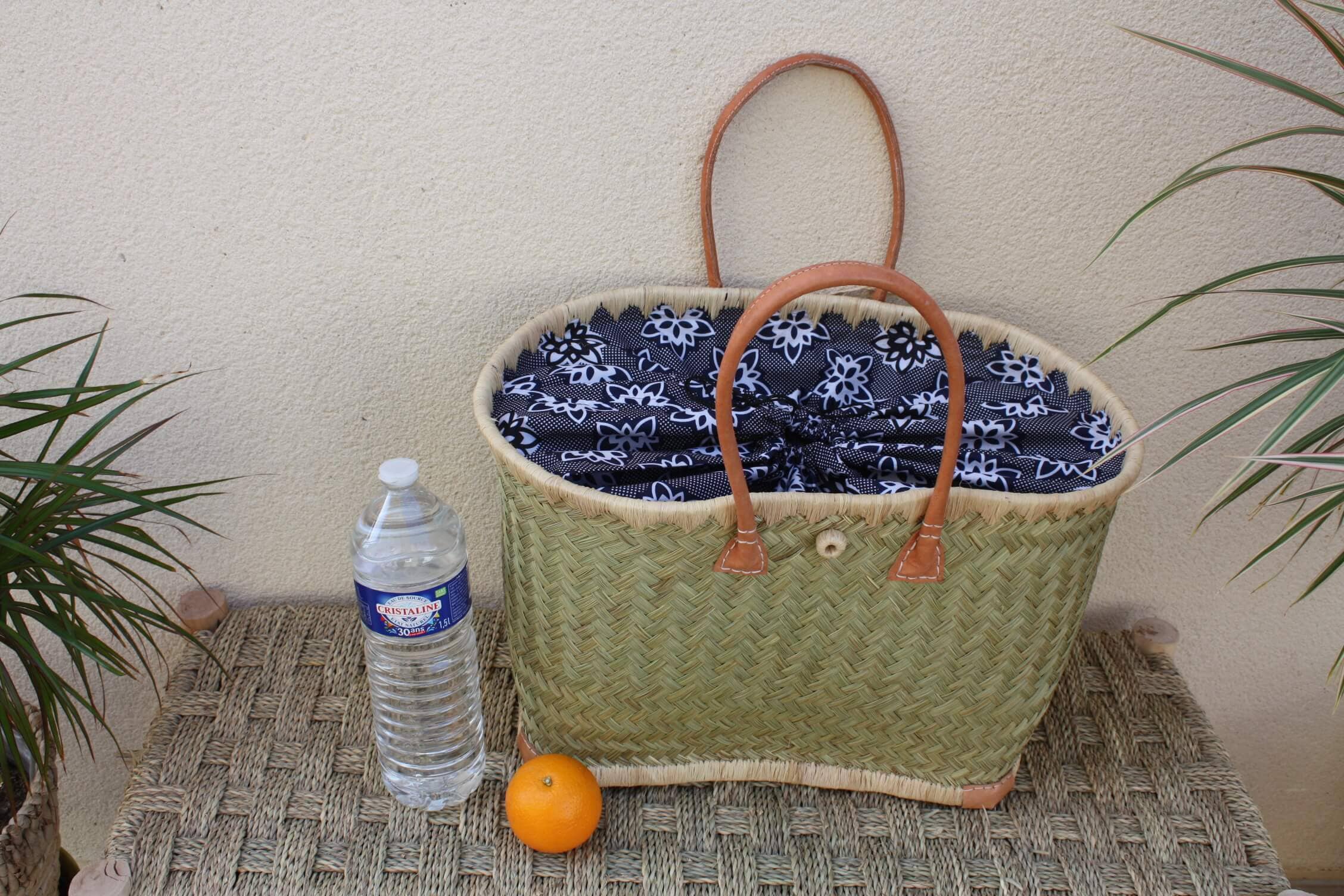 Boutique Huléti - Wholesale Beach Bag - NICE Straw tote bag basket - 3 SIZES - Long handles - ideal shopping, markets, work, beach... raffia rush palm tree3