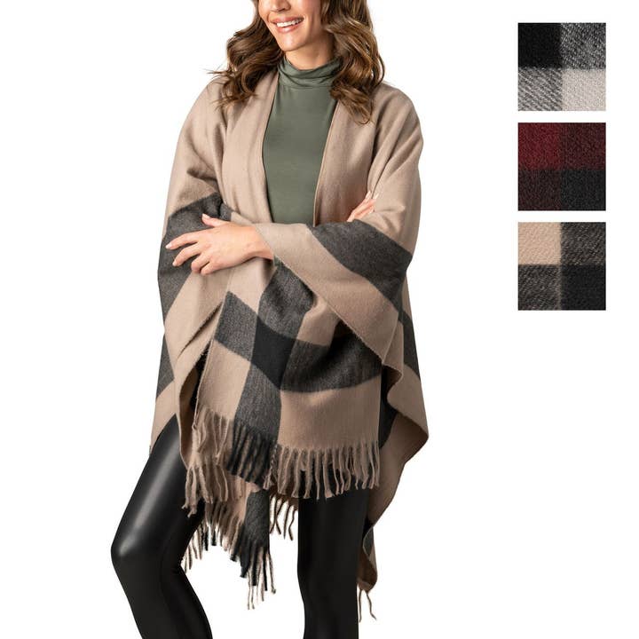 DM Merchandising - Wholesale Wrap - Women's - Allthreads Highland Wrap Open Stock