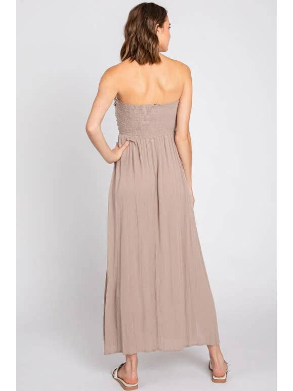 Final Touch - Wholesale Dress - Women's - Washed Smocked Tube Dress