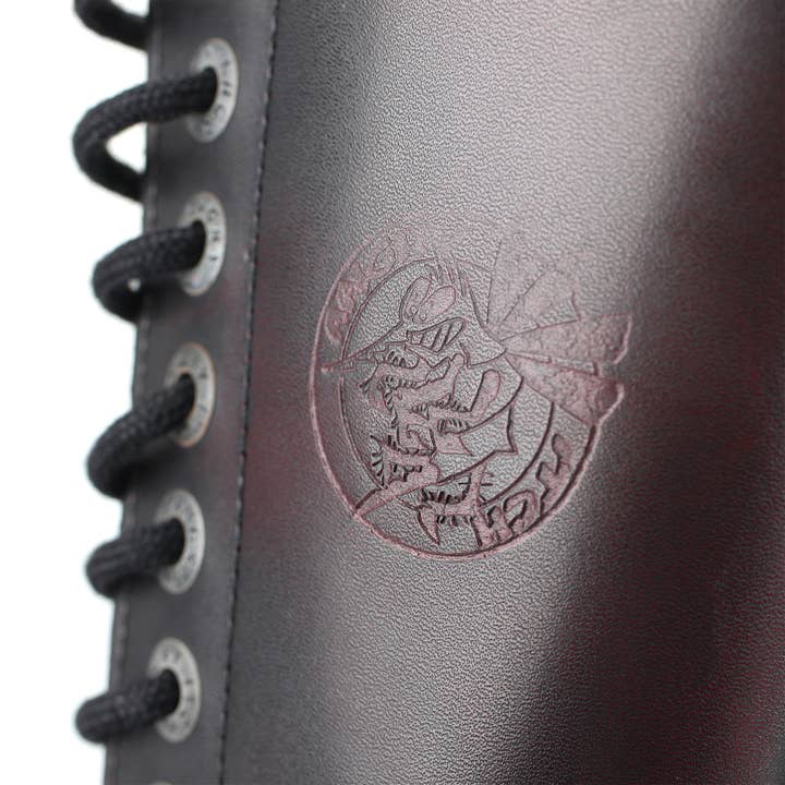 Angry Itch - Premium Boots - Wholesale Combat/Military Boots - Men's - 14-Hole - Burgundy Rub-Off Leather Boots6