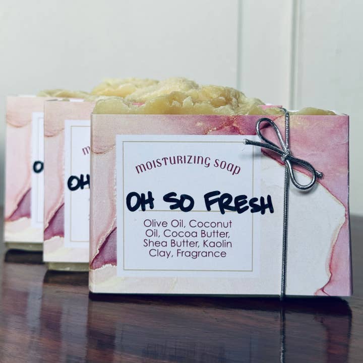 Oh So Fresh Handmade Artisan Soap for wholesale by Mother Earth Soapworks