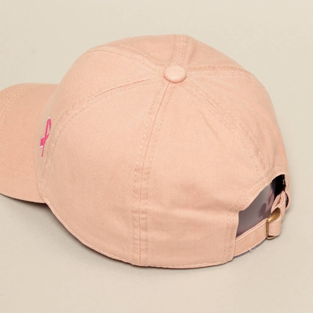 Fashion City - Wholesale Baseball Cap - Women's - Breast Cancer Awareness Ribbon Baseball Cap5