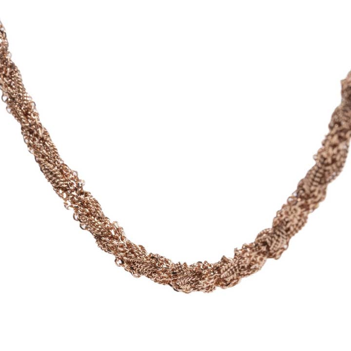 Small Woven Necklace for wholesale by Argentofilato