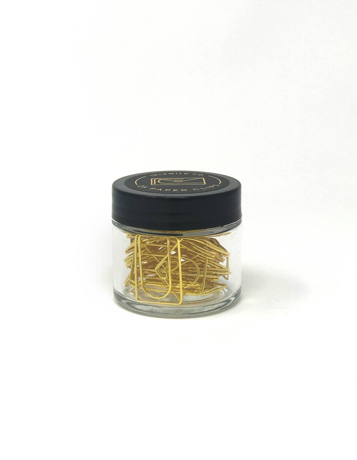 Idlewild Co. - Wholesale Paperclip - Love Letter Gold Plated Paper Clips (Jar of 25)1