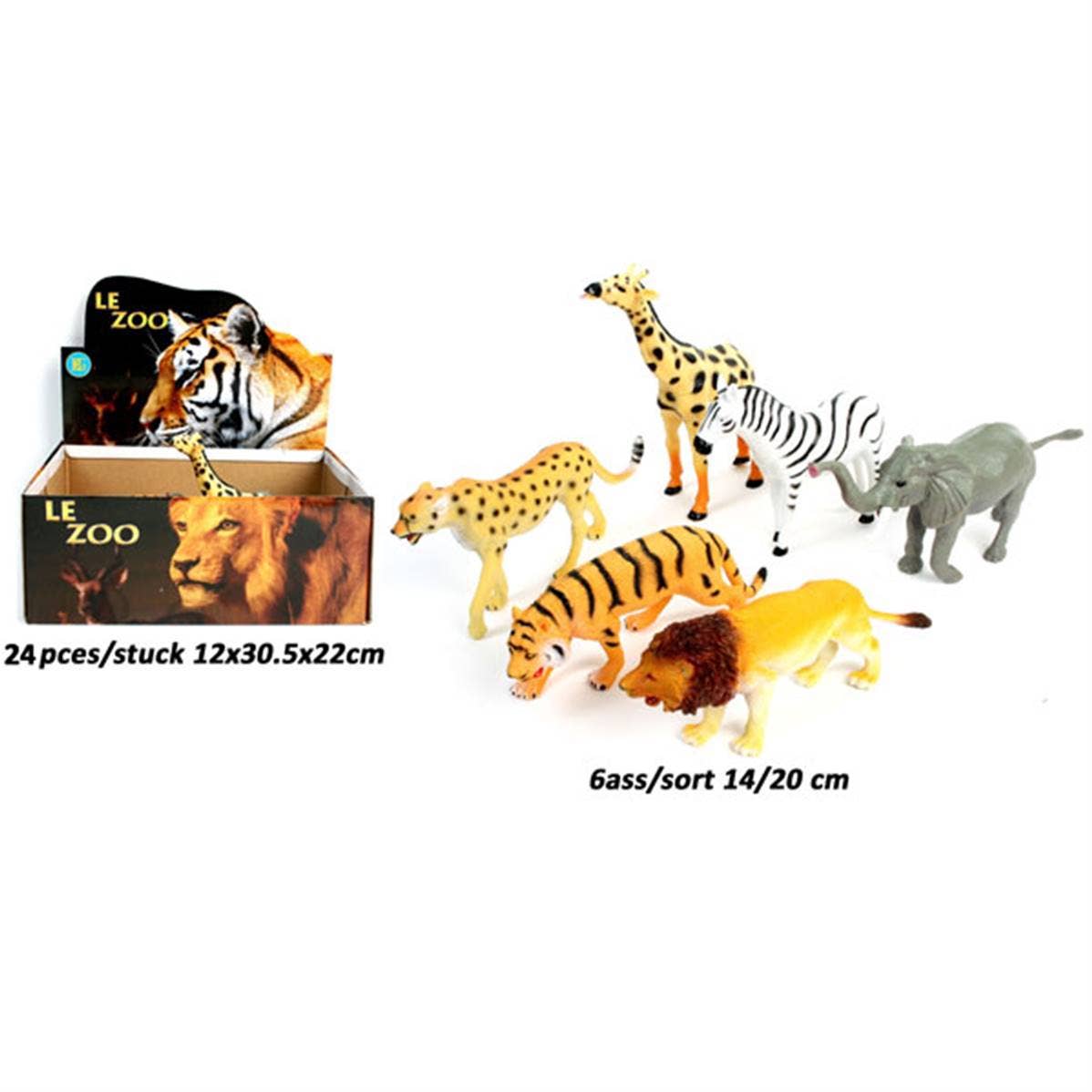 TSJJ - Wholesale Toy Set - Kids - Animal Zoo 14- 20 cm 6 Ass.0