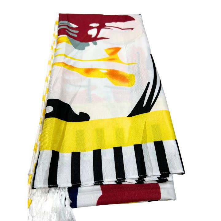 scaarf.com - Wholesale Scarf - Women's - Printed Multicolor Polyester Scarf For Women:3
