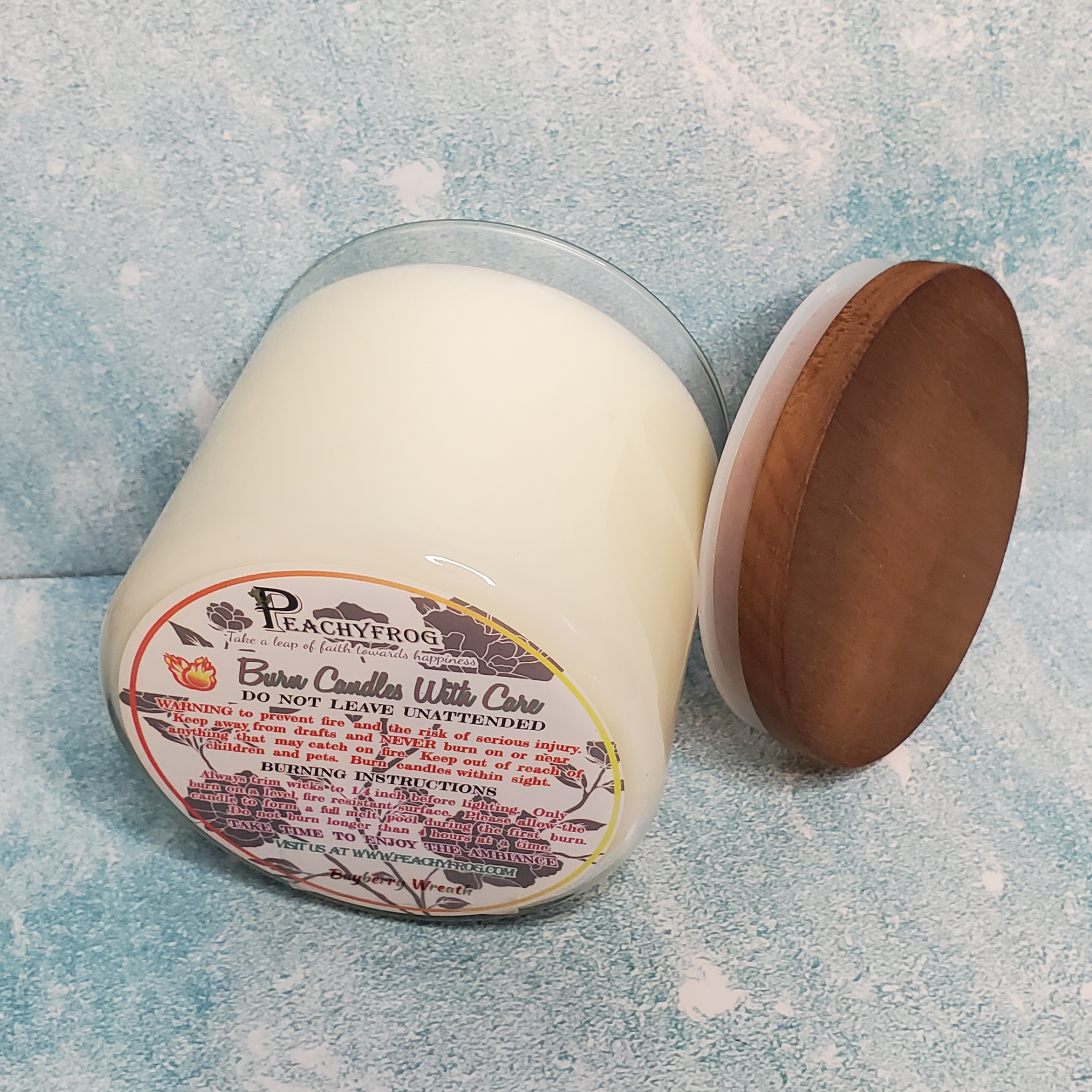 Peachyfrog - Wholesale Jar/Filled Candle - 3 Wick Luxury Candle | 100% Soy Wax1