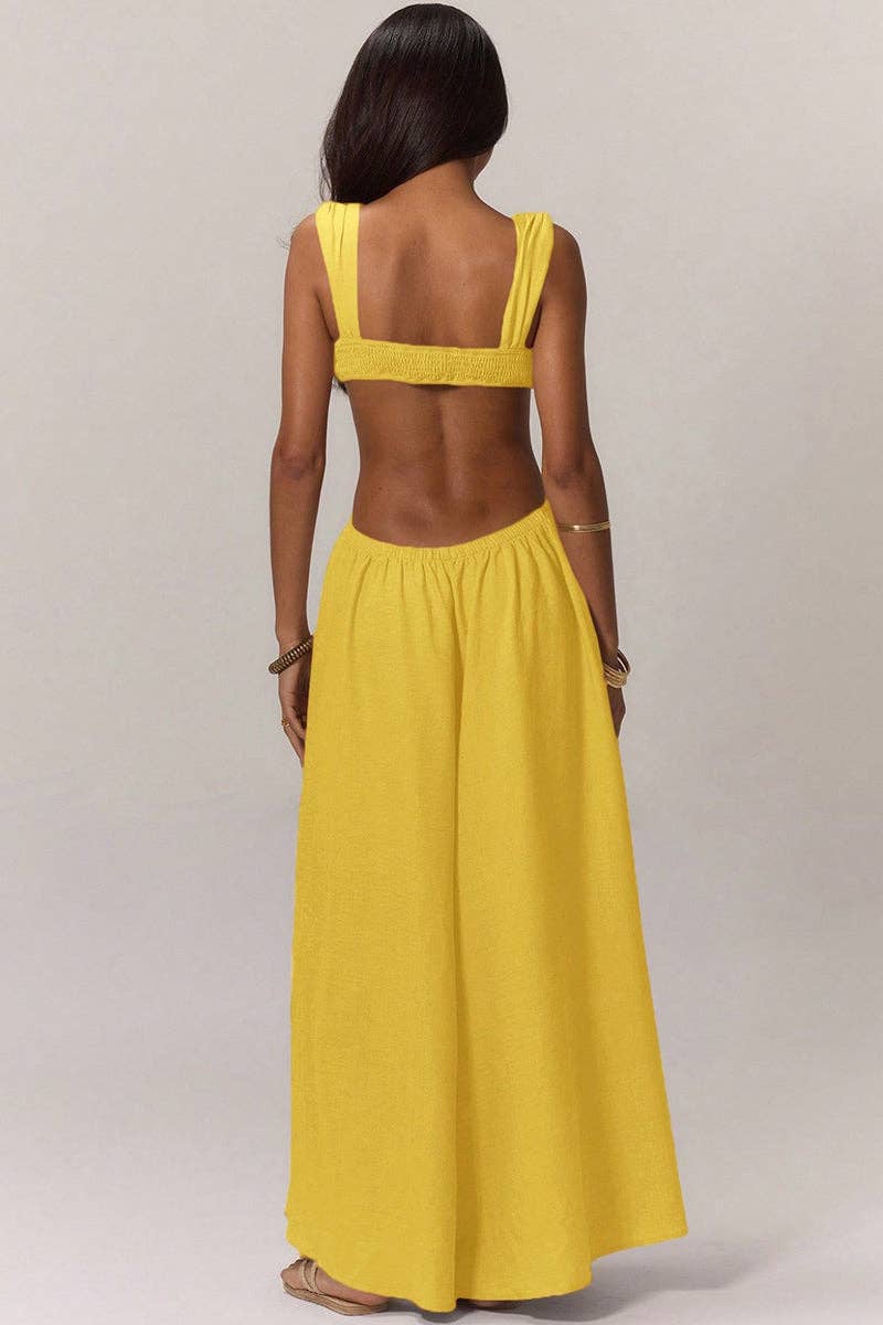 Mccolin - Wholesale Jumpsuit - Women's - Cutout Jumpsuit with Flowing Skirt15