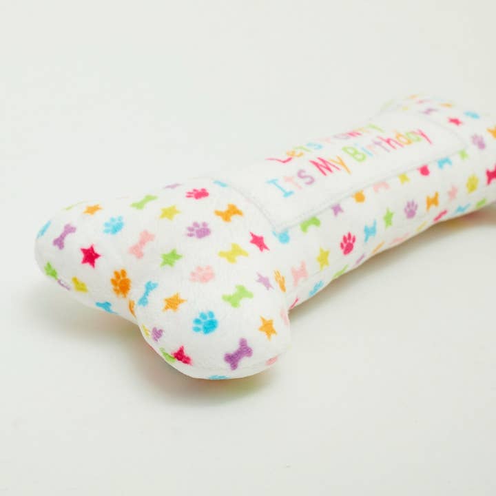 PetLondon – wholesale Pet plush toy – Dog – Lets Pawty Birthday Bone2