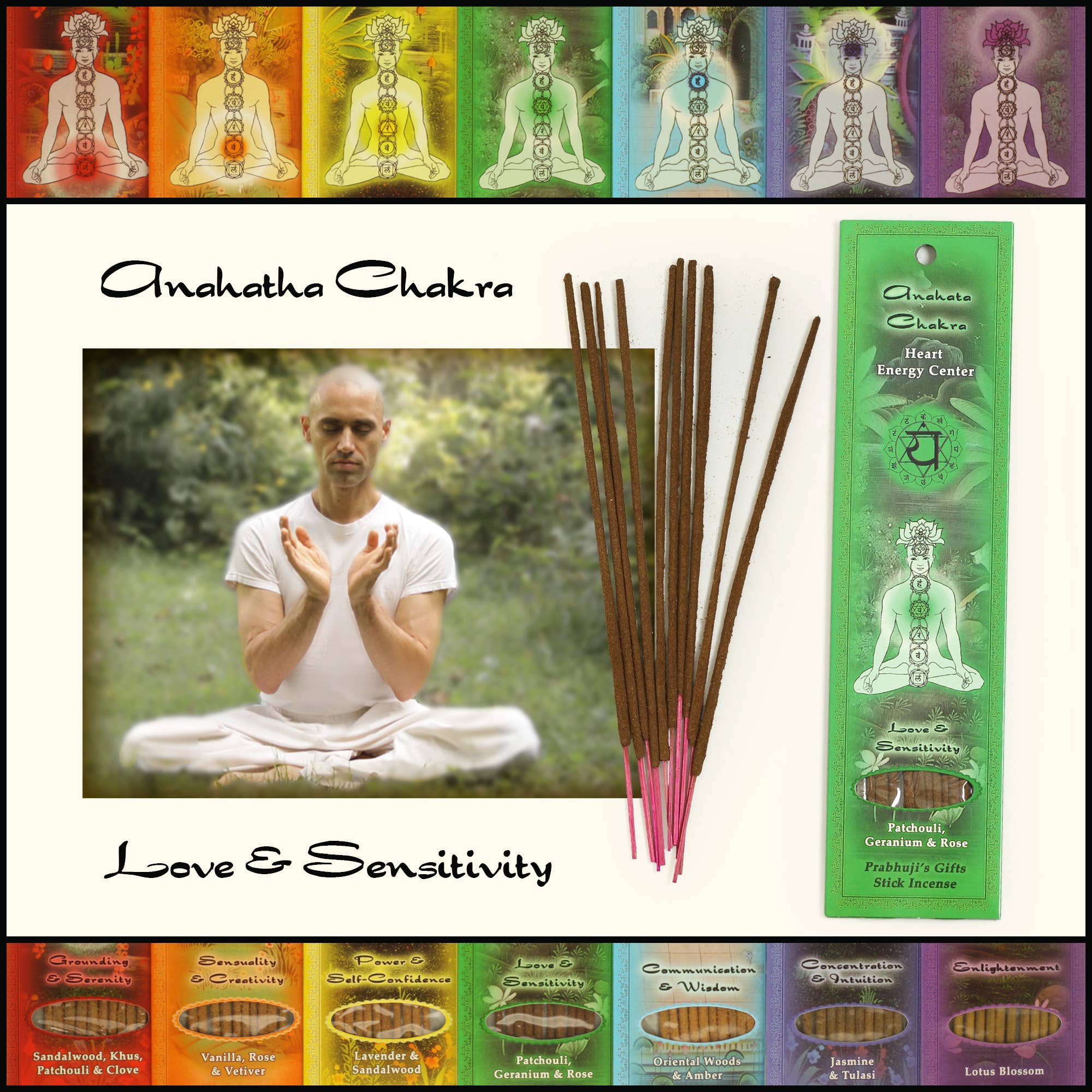 Prabhuji's Gifts - Wholesale Incense - Incense Sticks Heart Chakra Anahata - Love and Sensitivity4