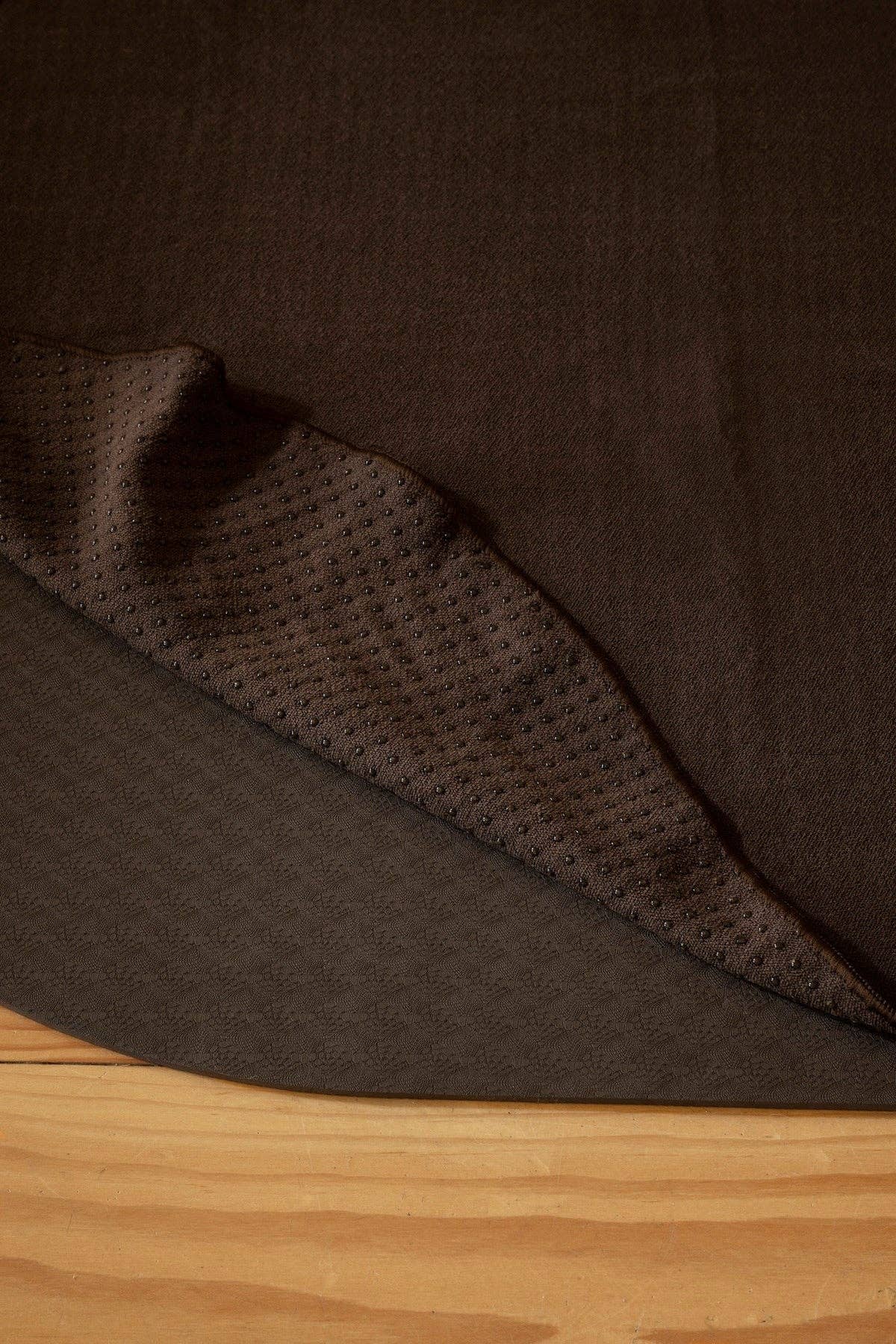 dark brown oval yoga mat towel for wholesale on Faire1